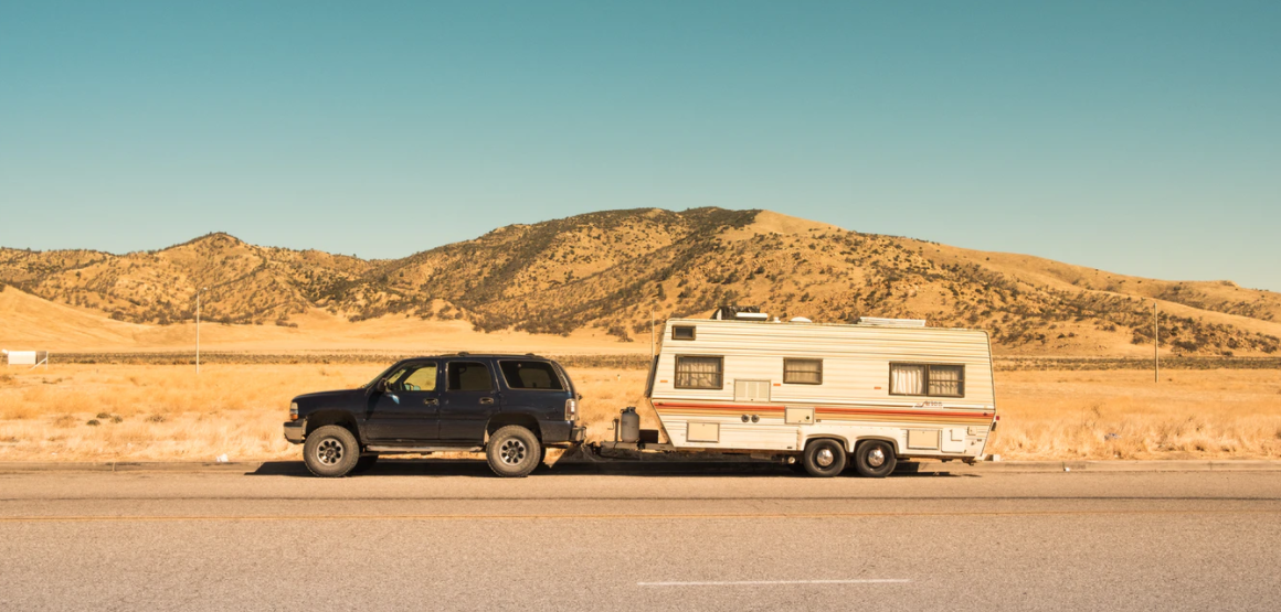 towing car